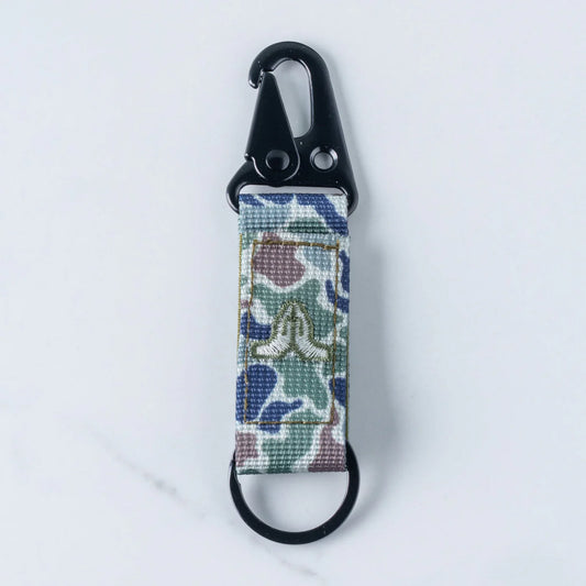 Tap To Pray - Tactical Carabiner Keychain - Moss Camo