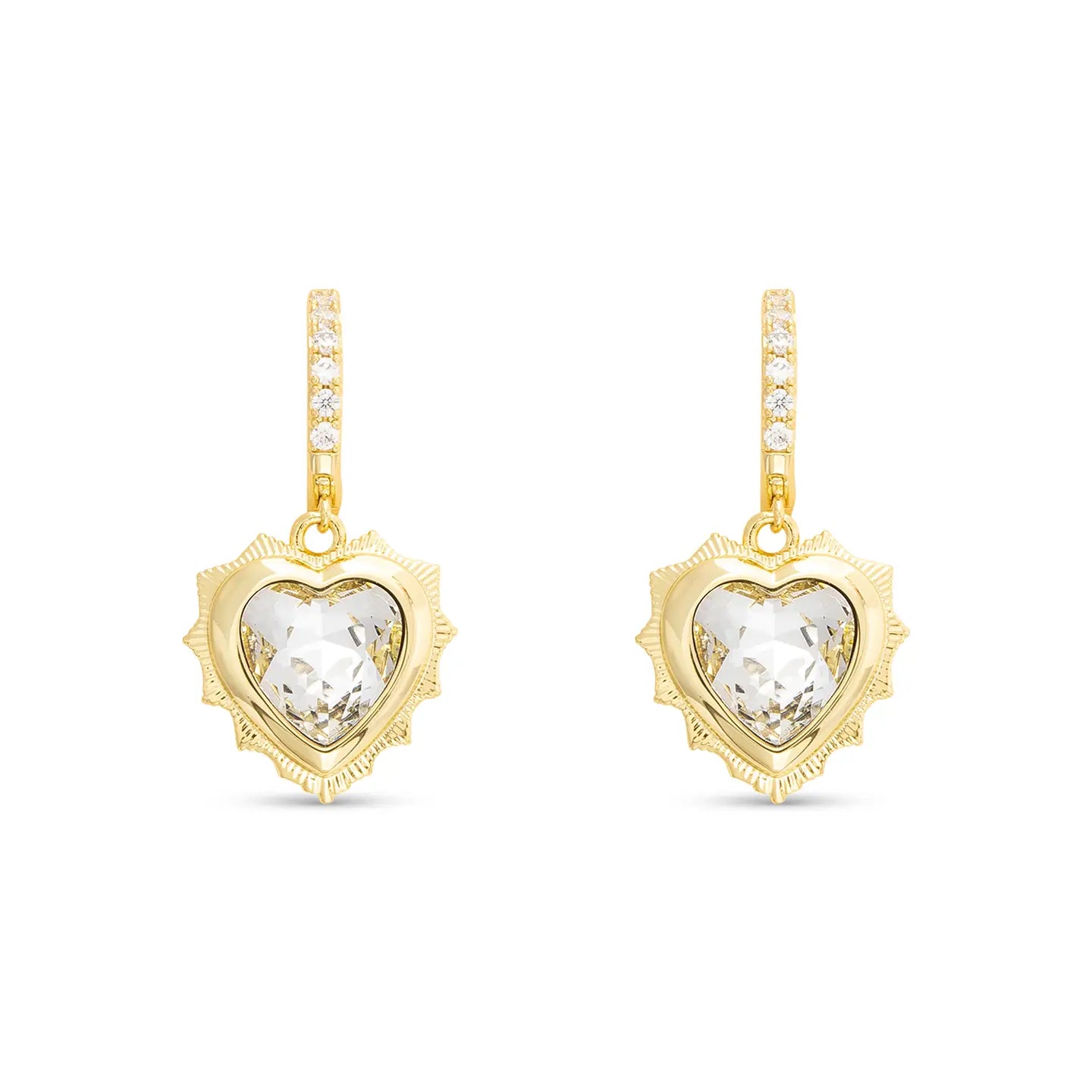 Birthstone Heart Earrings