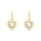 Birthstone Heart Earrings