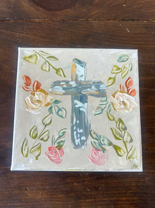 Abstract Cross Canvas