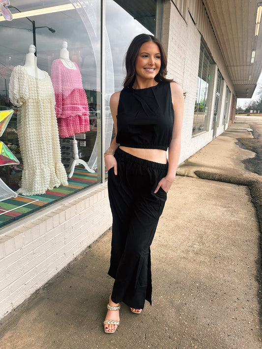 Two Piece Sleeveless Set