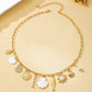 Charm Necklace-Ocean Seashell Fish Pearl