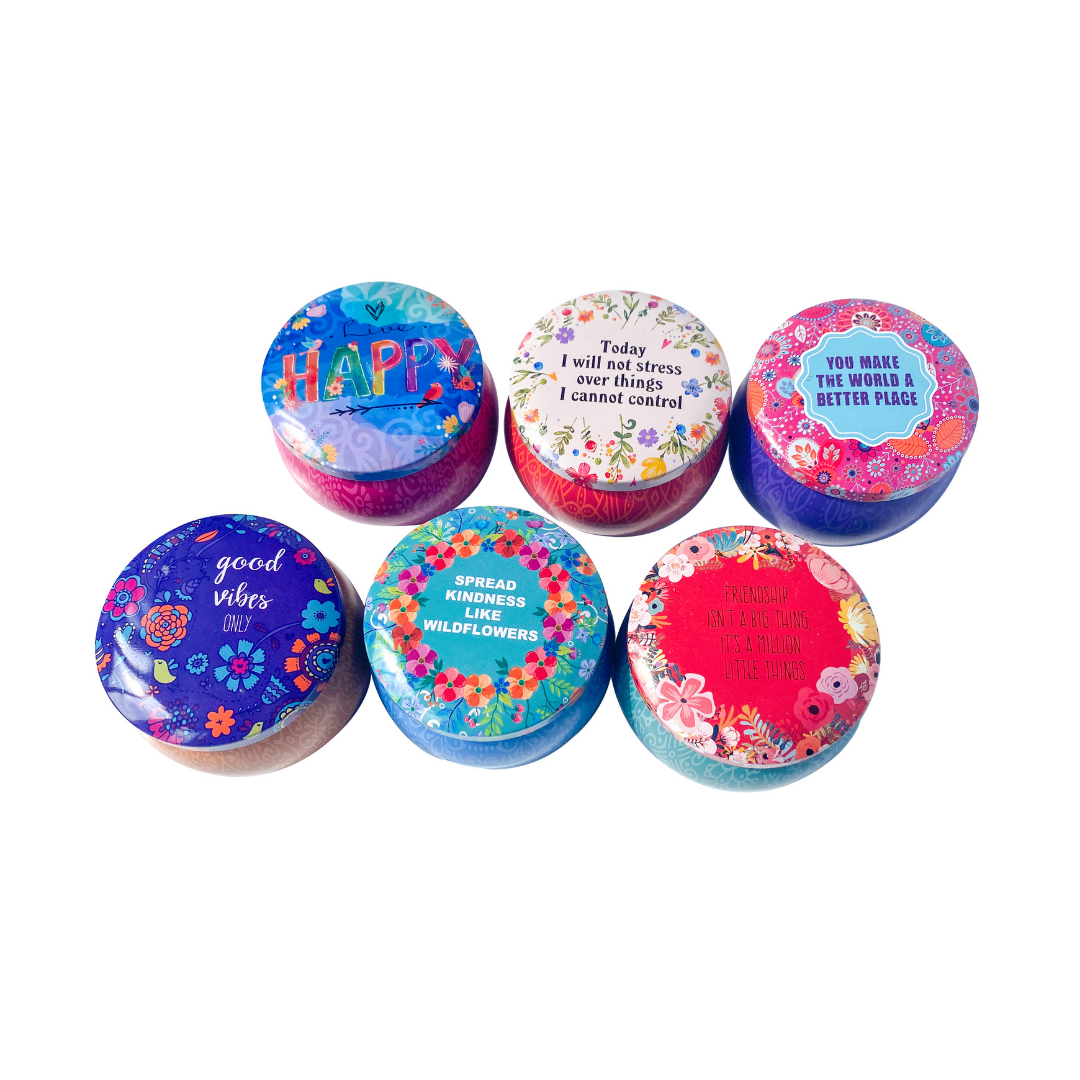 4.4oz Boho Tin Candles