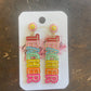 Tye Dye Teacher Earrings