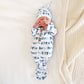 Newborn Baby Knot Gown & Hat Set | Little Brother