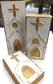 Church Set of 3 hand painted Keepsake