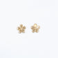 Cutout Gold Flower Earrings