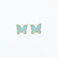 Aqua Butterfly Earrings