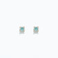 Sparkling Aqua CZ Earrings
