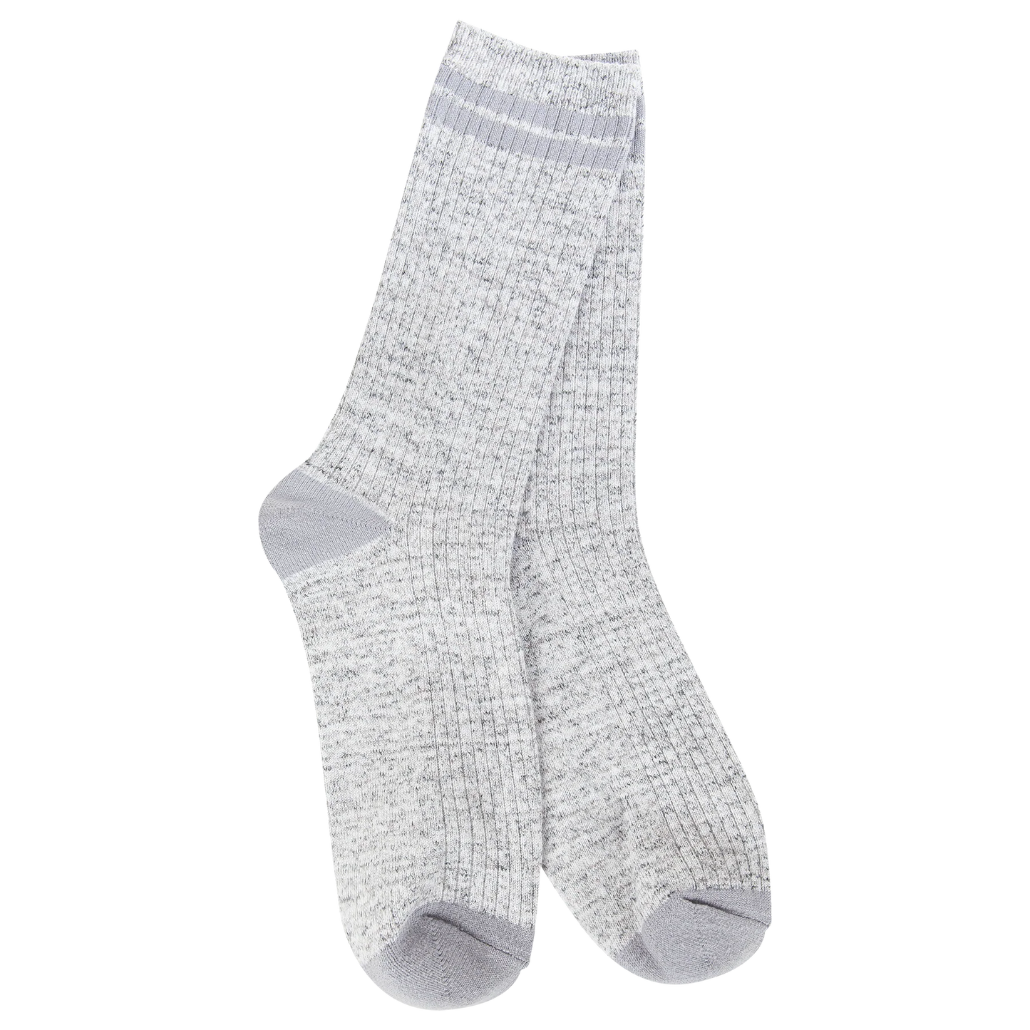 Weekend Light Weight Rugby Crew Socks + Heather Grey