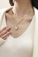 18K STAINLESS STEEL TARNISH FREE HEART NECKLACE | GOLD