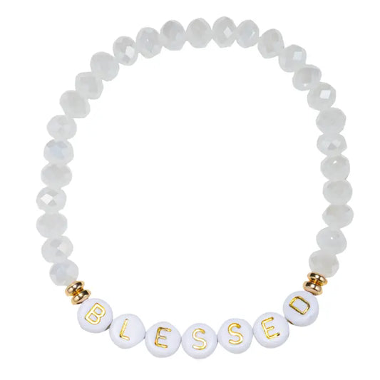 Blessed Beaded Stretch Bracelet