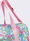 Women Floral Pattern Canvas Travel Bag