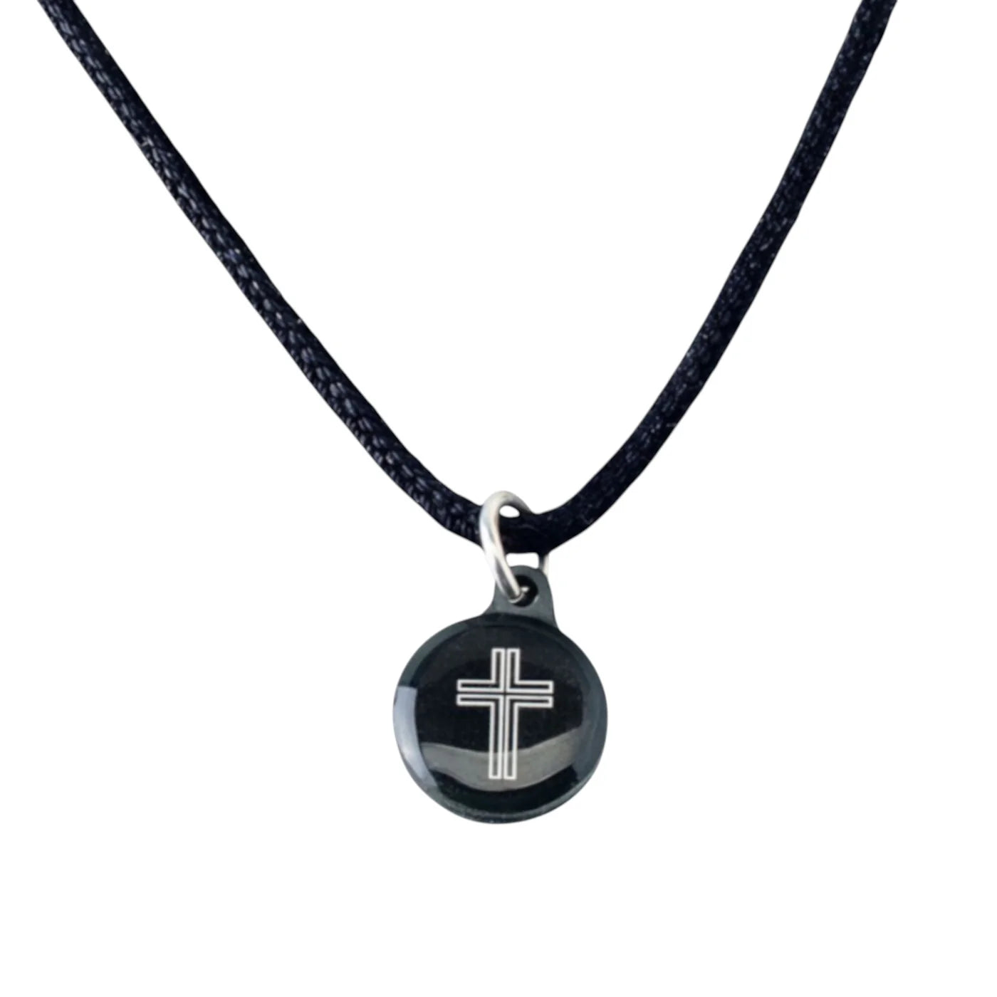 Tap to Pray - Survivor Series Necklace - Onyx + Cross