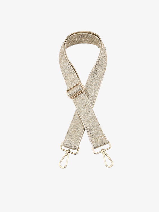 Gold Sequin Guitar Strap