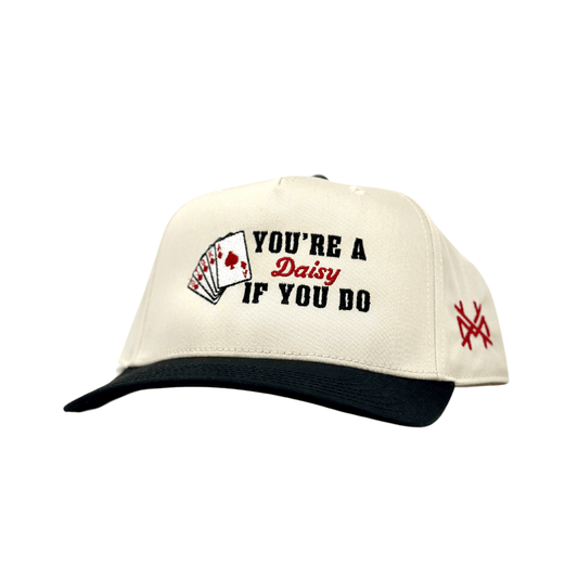 You're A Daisy If You Do Trucker Hat: Retro Black/Natural