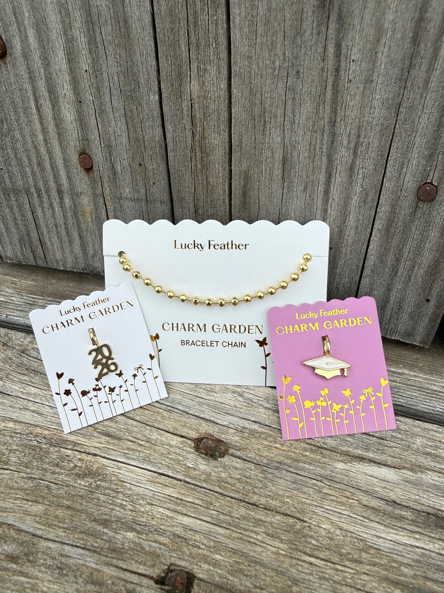 Graduation Bracelet and Charm Set