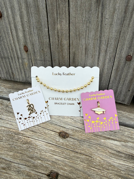 Graduation Bracelet and Charm Set