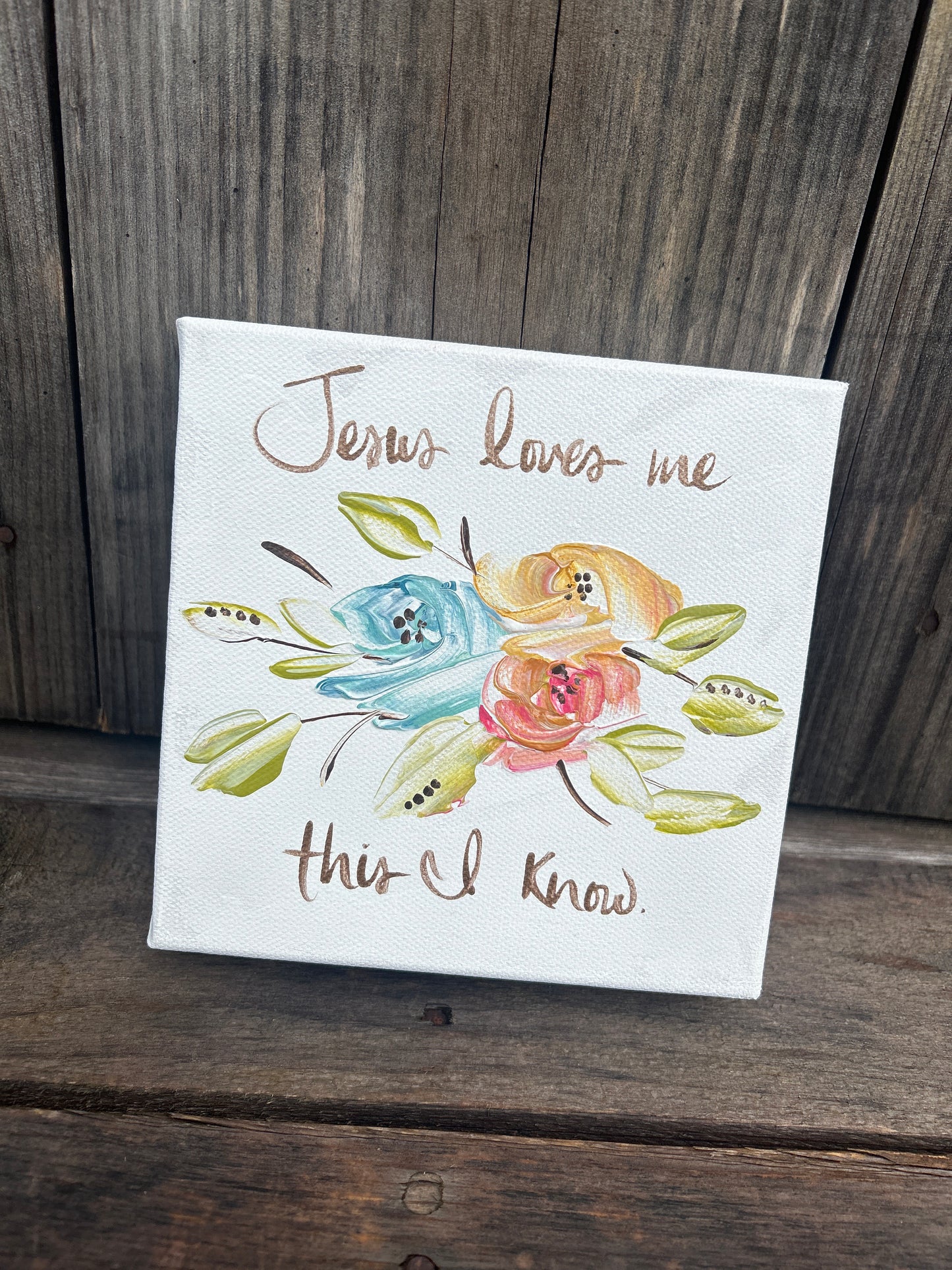 Jesus Loves Me Canvas