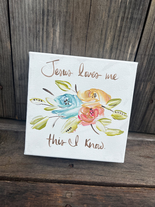 Jesus Loves Me Canvas