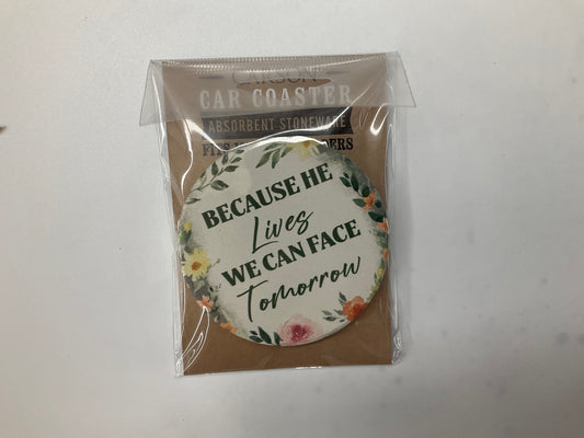 Car Coasters - Face Tomorrow