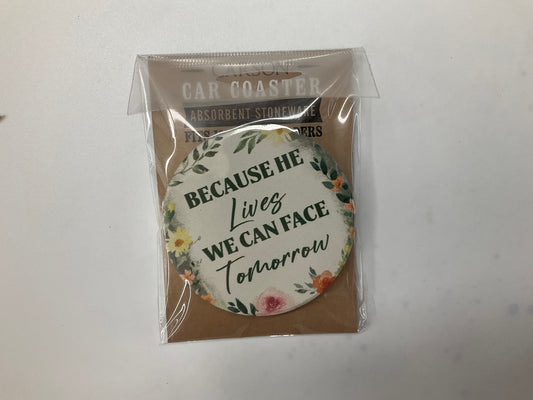 Car Coasters - Face Tomorrow