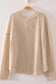 Cream Open Weave V-Neck Top