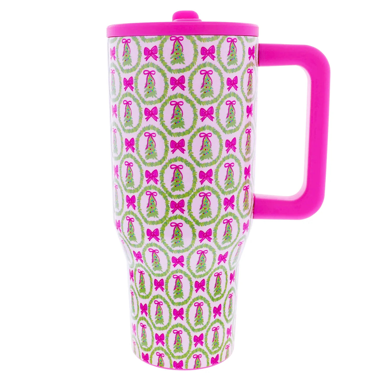 Pink Christmas Cheer Tumbler