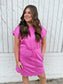 Peony Pink Scallop Knit Dress