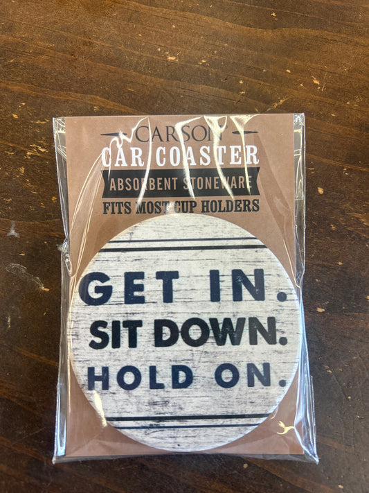 Hold On - Car Coaster