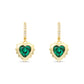 Birthstone Heart Earrings