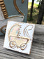 Baby Carriage handmade textured wood block - 6x6