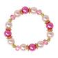 Pink Butterfly Necklace & Bracelet Set