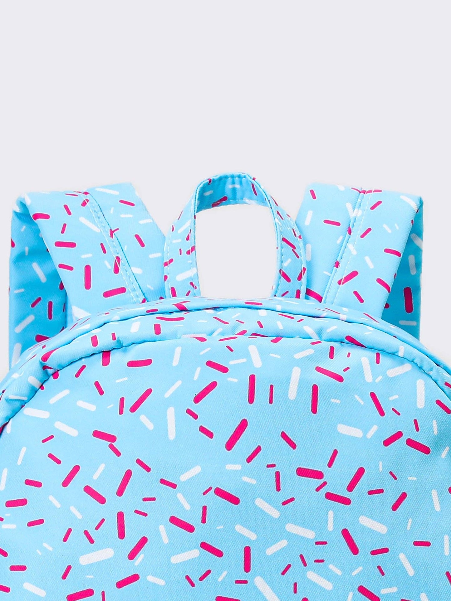 Blue Ice Cream Drip Kids Canvas Backpack