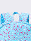Blue Ice Cream Drip Kids Canvas Backpack