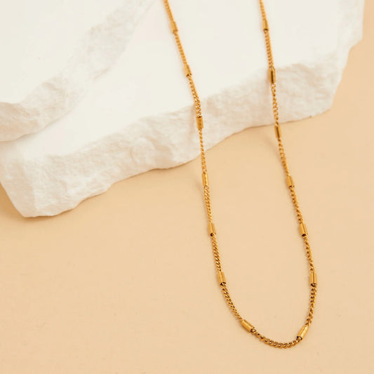 Bar Satellite Chain Necklace