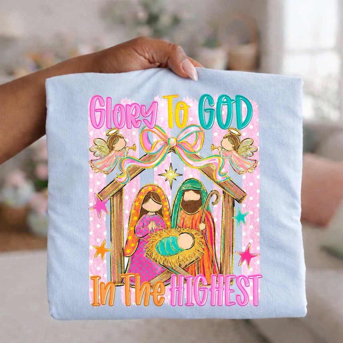Glory To God In The Highest Nativity Tee