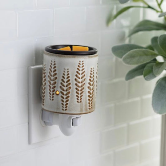 Wheat & Ivory Flip Dish Pluggable Warmer