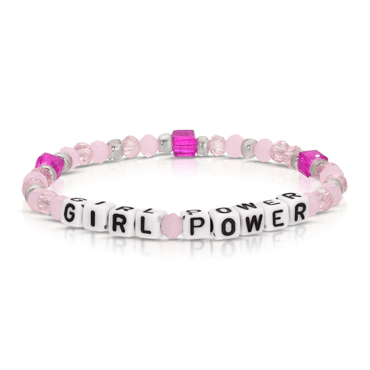 Girl Power - Light Pink Kids Bracelet