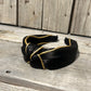 Satin with Gold Accent Headbands