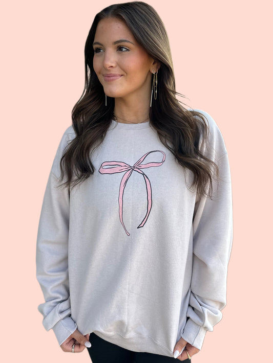 She Is Clothed Bow Sweatshirt