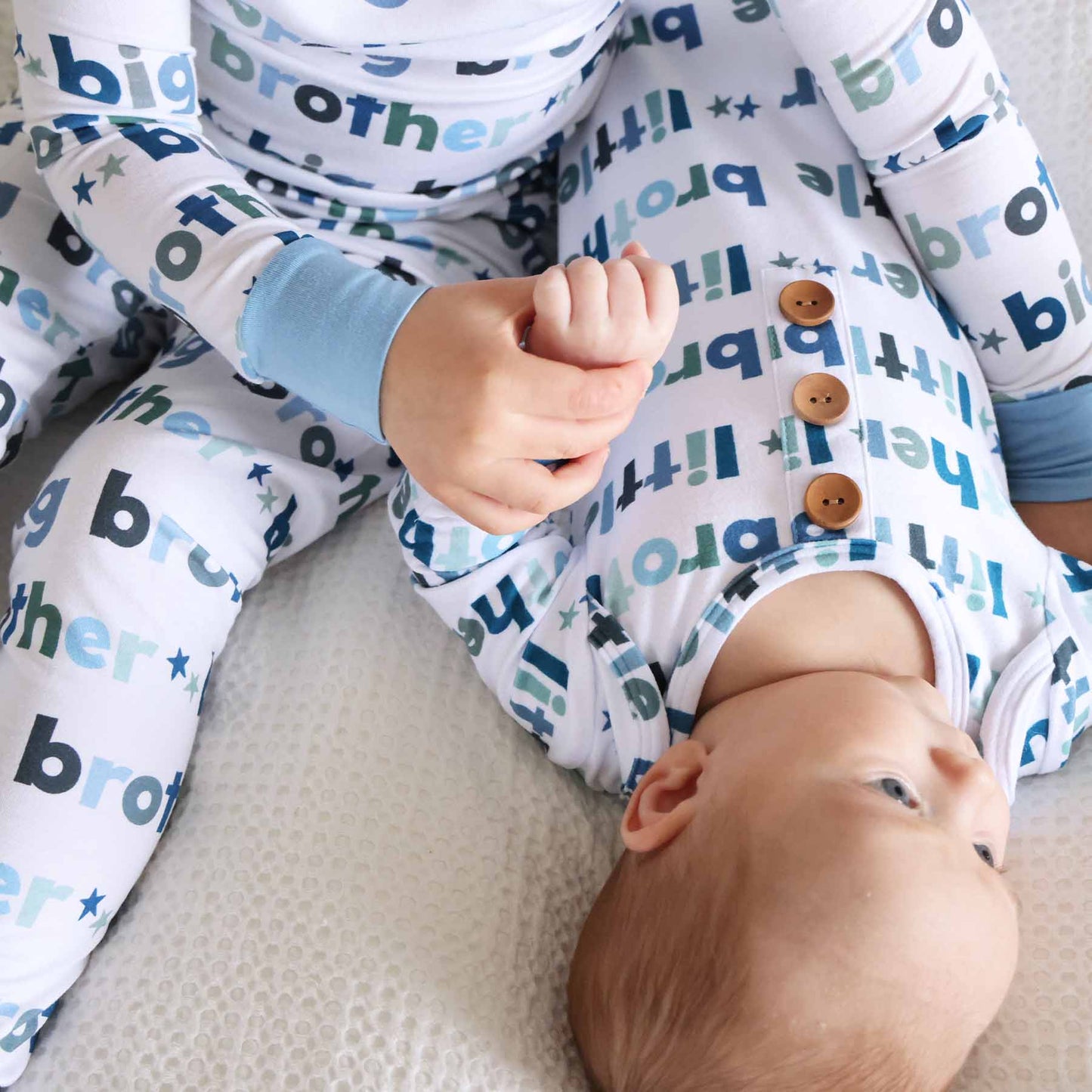 Newborn Baby Knot Gown & Hat Set | Little Brother