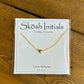Skosh Sideways Initial Gold Necklaces