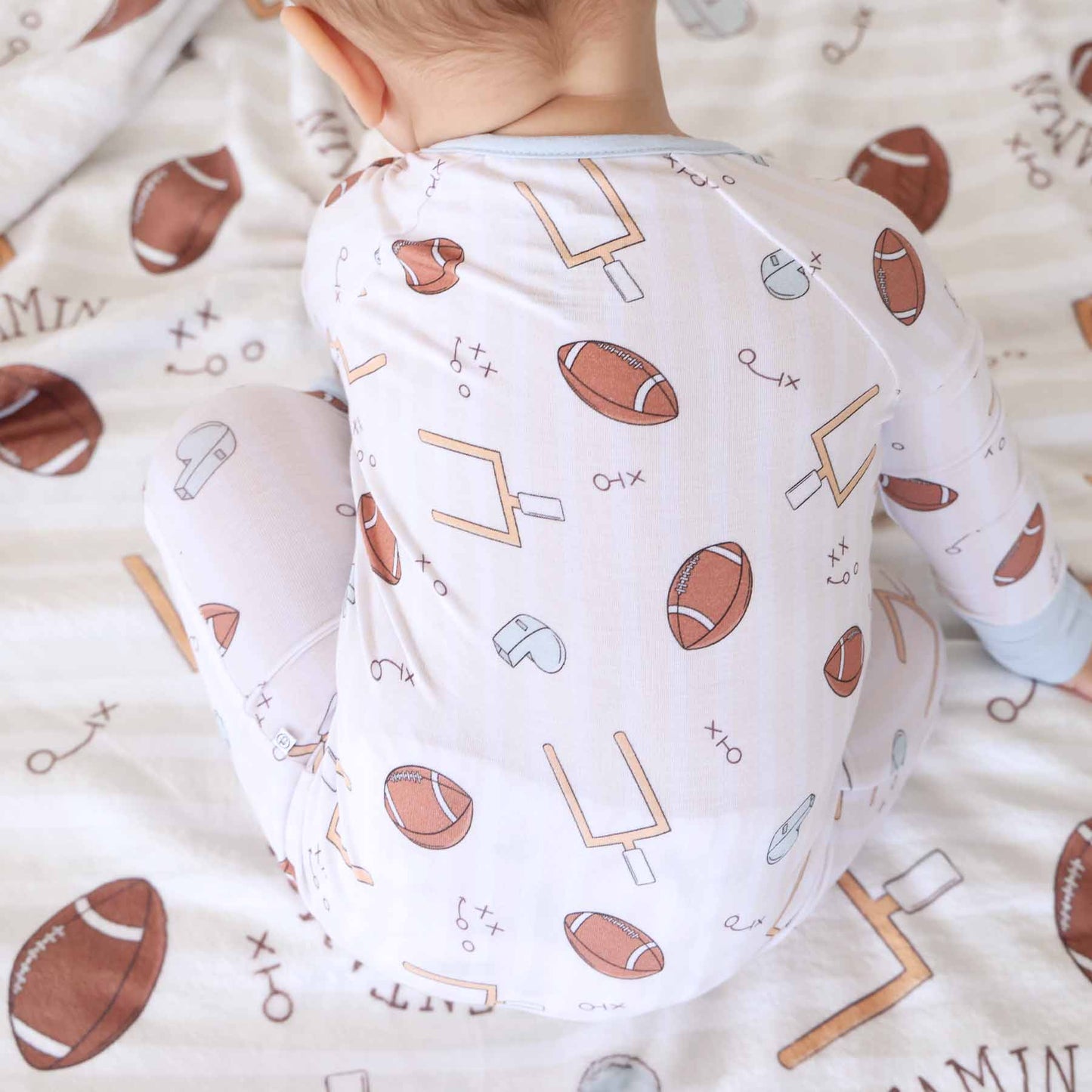 Tiny Touchdowns Convertible Zip Romper
