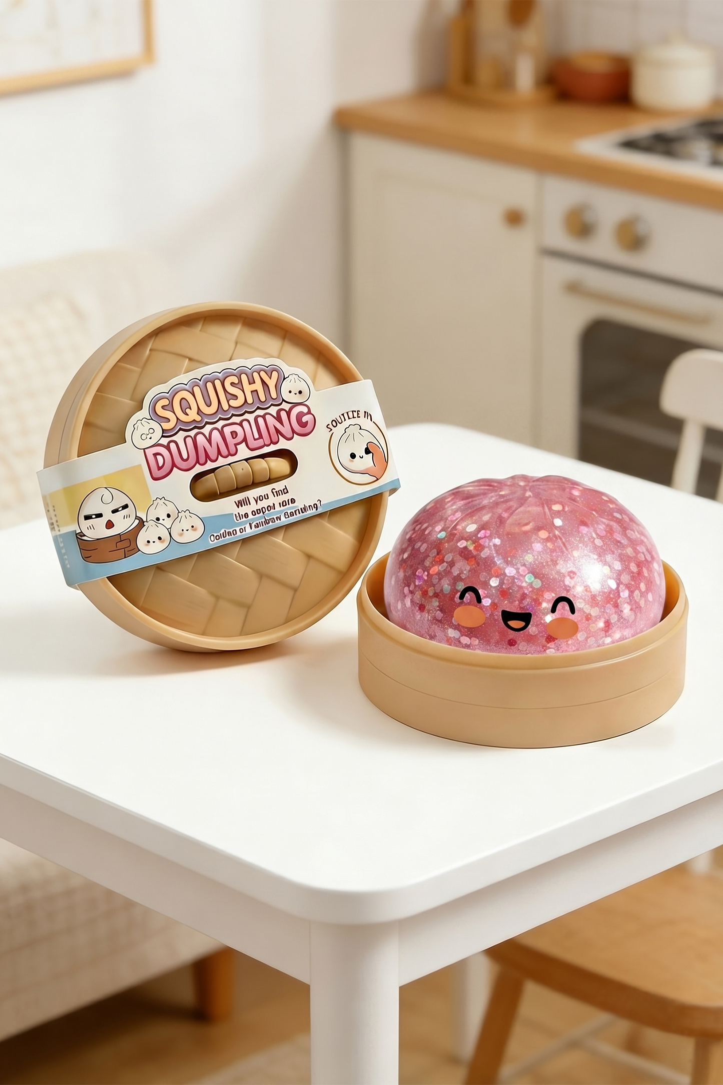 Slow Rise Relieve Pressure Mystery Duck Dumpling Squishy Toy: Blossom Steamed Bun Dumplings / ONE SIZE