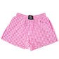 GINGHAM BOXER SHORT: PINK
