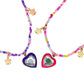BFF Sparkle Heart Bestie Necklace Set