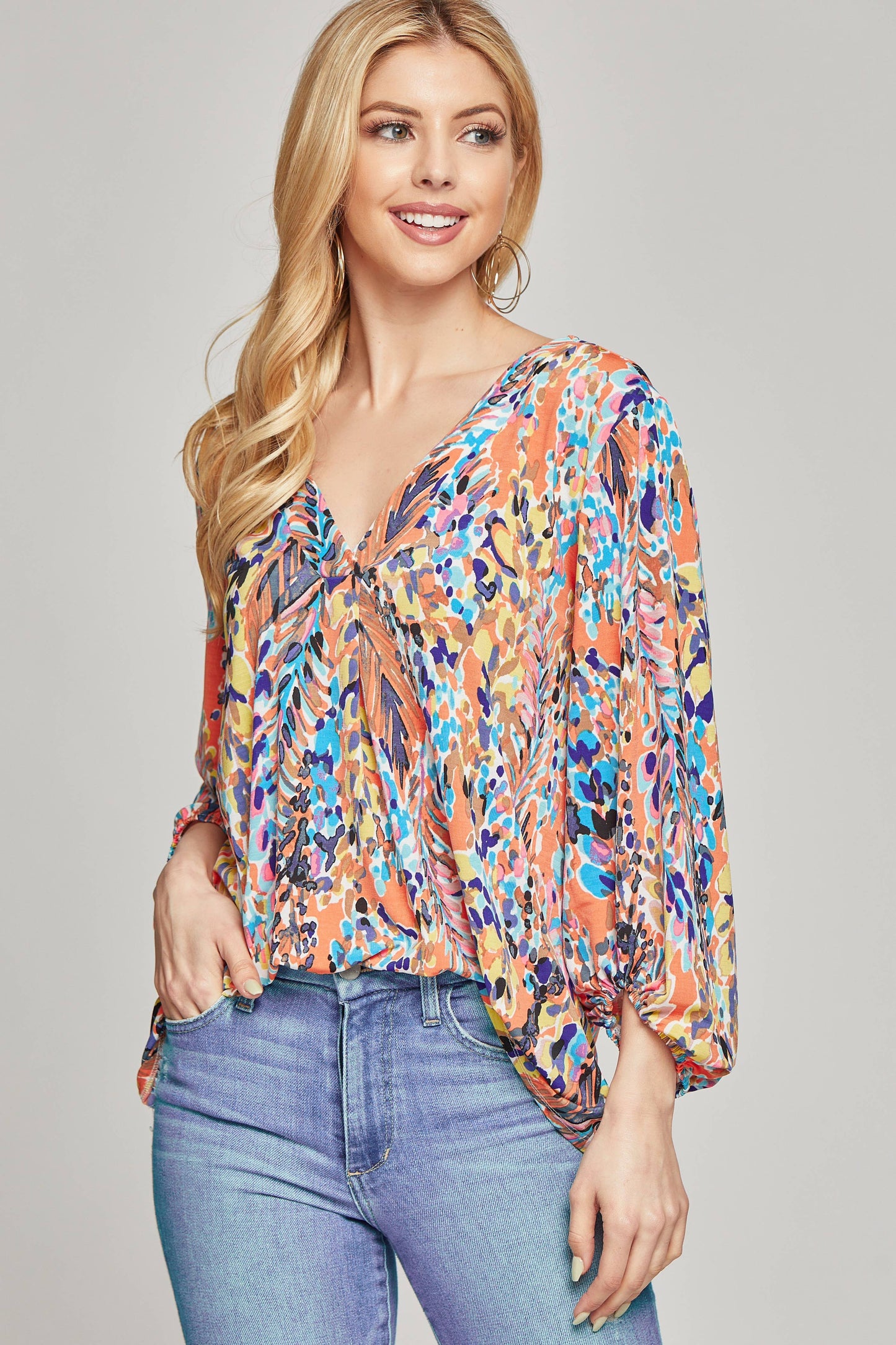 Floral Balloon Top
