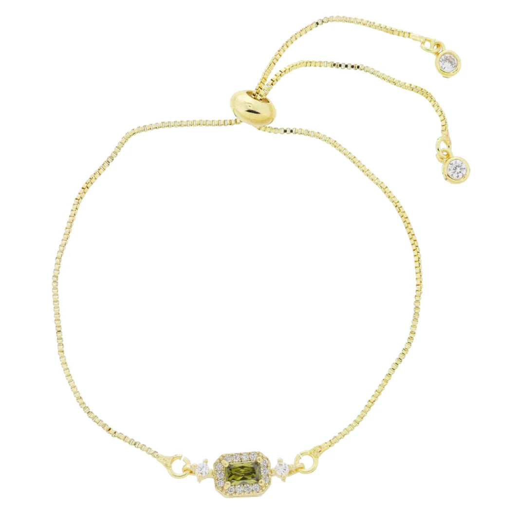 My Month Is Gold 18K Mini Crystal Birthstone Bracelet