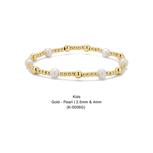 Kids Gold - Pearl | 2.5mm & 4mm